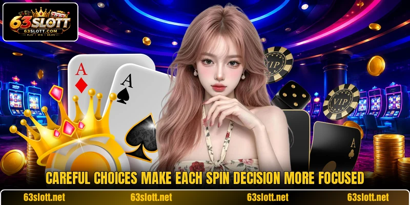 Careful choices make each spin decision more focused