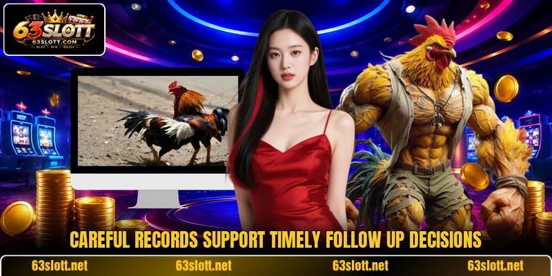 Careful records support timely follow up decisions