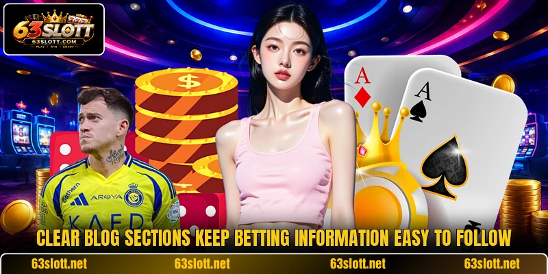 Clear blog sections keep betting information easy to follow