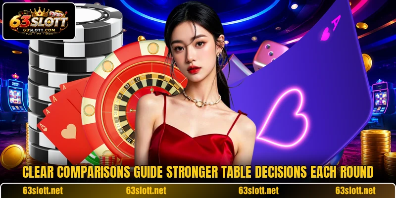 Clear comparisons guide stronger table decisions each round