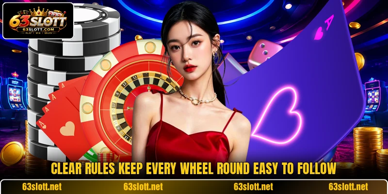 Clear rules keep every wheel round easy to follow