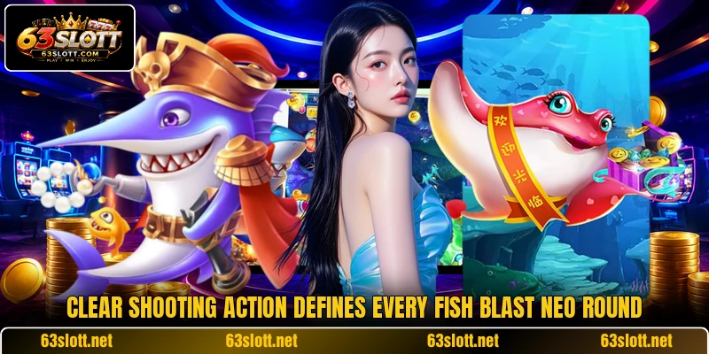 Clear shooting action defines every Fish Blast Neo round