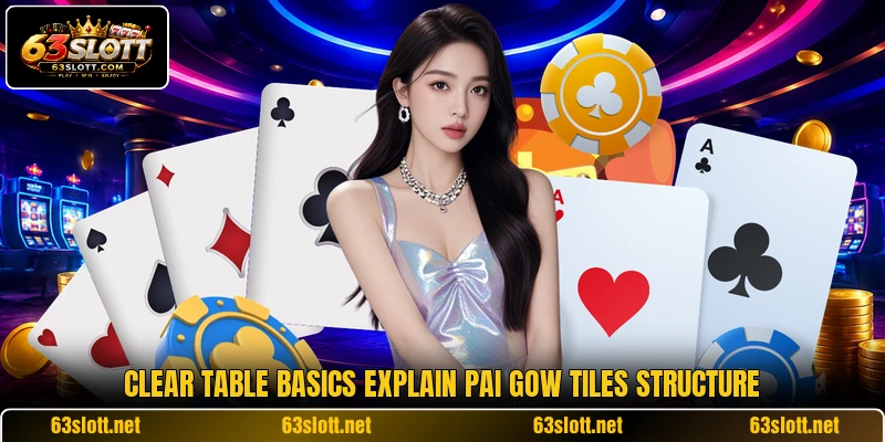 Clear table basics explain pai gow tiles structure