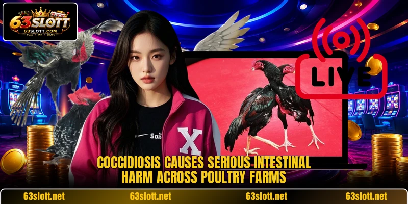 Coccidiosis causes serious intestinal harm across poultry farms