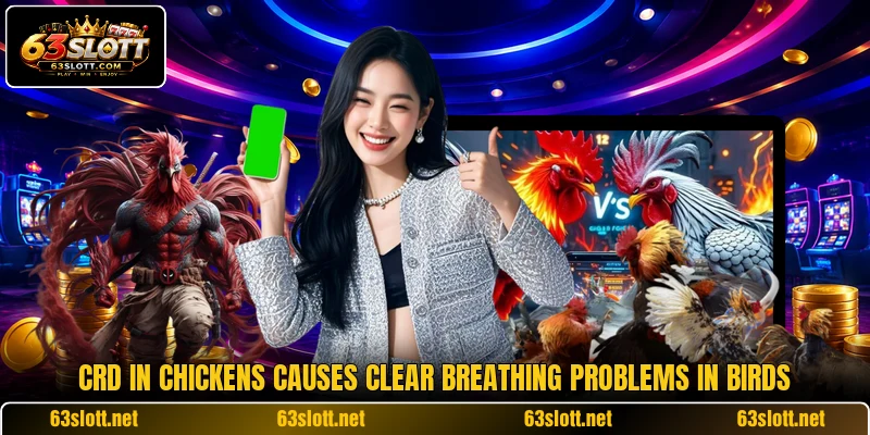 CRD in Chickens causes clear breathing problems in birds CRD in Chickens causes clear breathing problems in birds