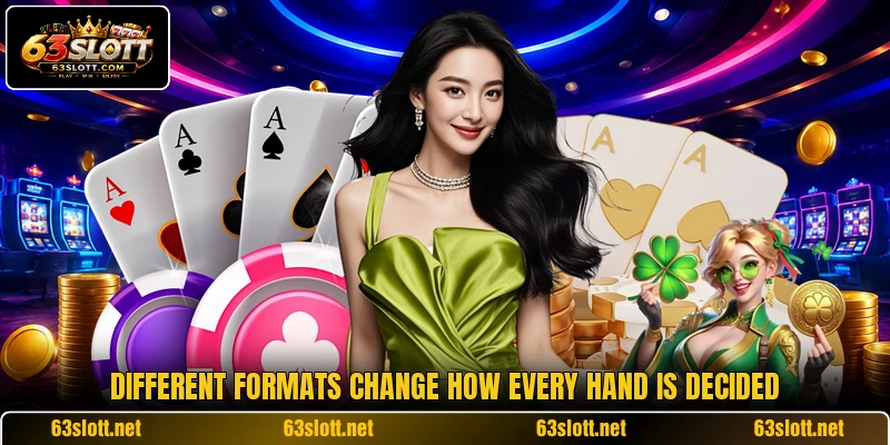 Different formats change how every hand is decided