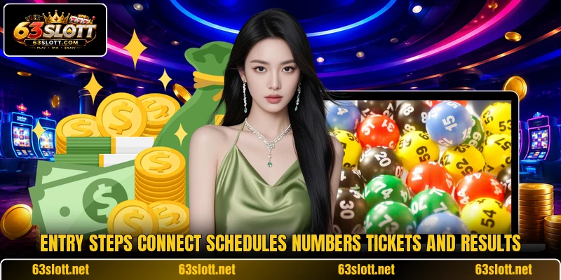 Entry steps connect schedules numbers tickets and results