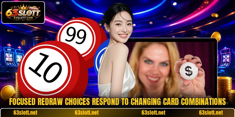 Focused redraw choices respond to changing card combinations Focused redraw choices respond to changing card combinations