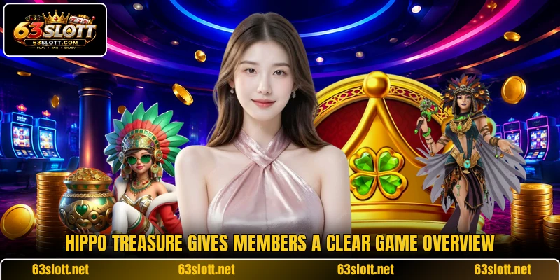 Hippo Treasure gives members a clear game overview