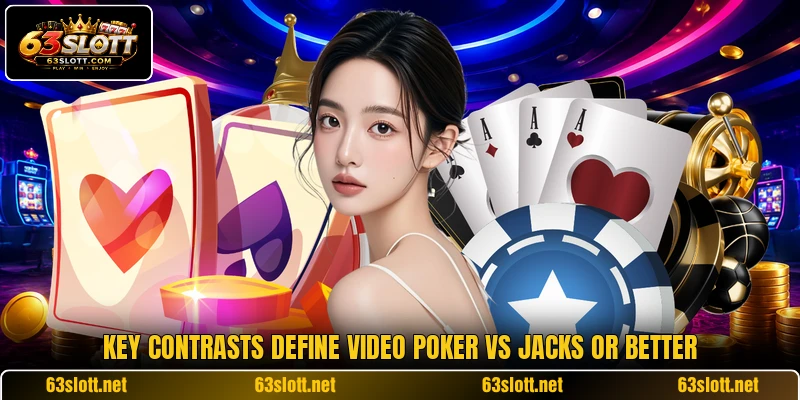 Key contrasts define video poker vs jacks or better