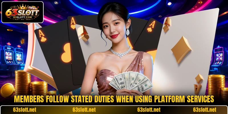 Members follow stated duties when using platform services