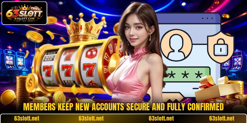 Members keep new accounts secure and fully confirmed