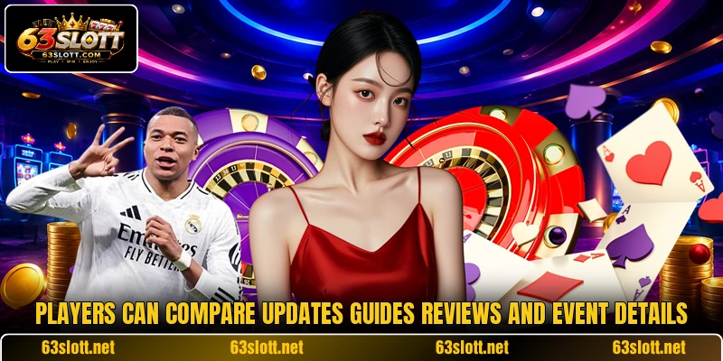 Players can compare updates guides reviews and event details