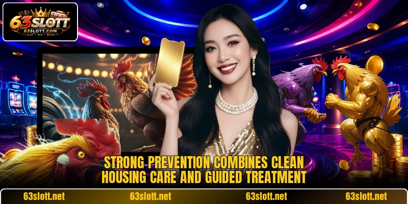 Strong prevention combines clean housing care and guided treatment